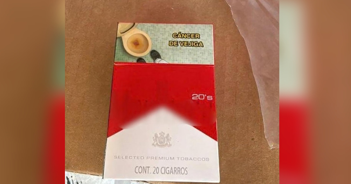 Caja de presuntos cigarros "Malboro" piratas 