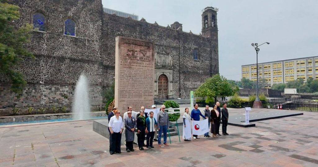 La Jefa de Gobierno, Clara Brugada, desde la Plaza de las Tres Culturas 