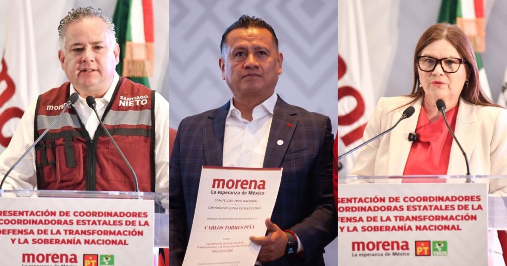 ¿Quiénes son los 17 coordinadores de Morena para las gubernaturas de 2027? Lista completa