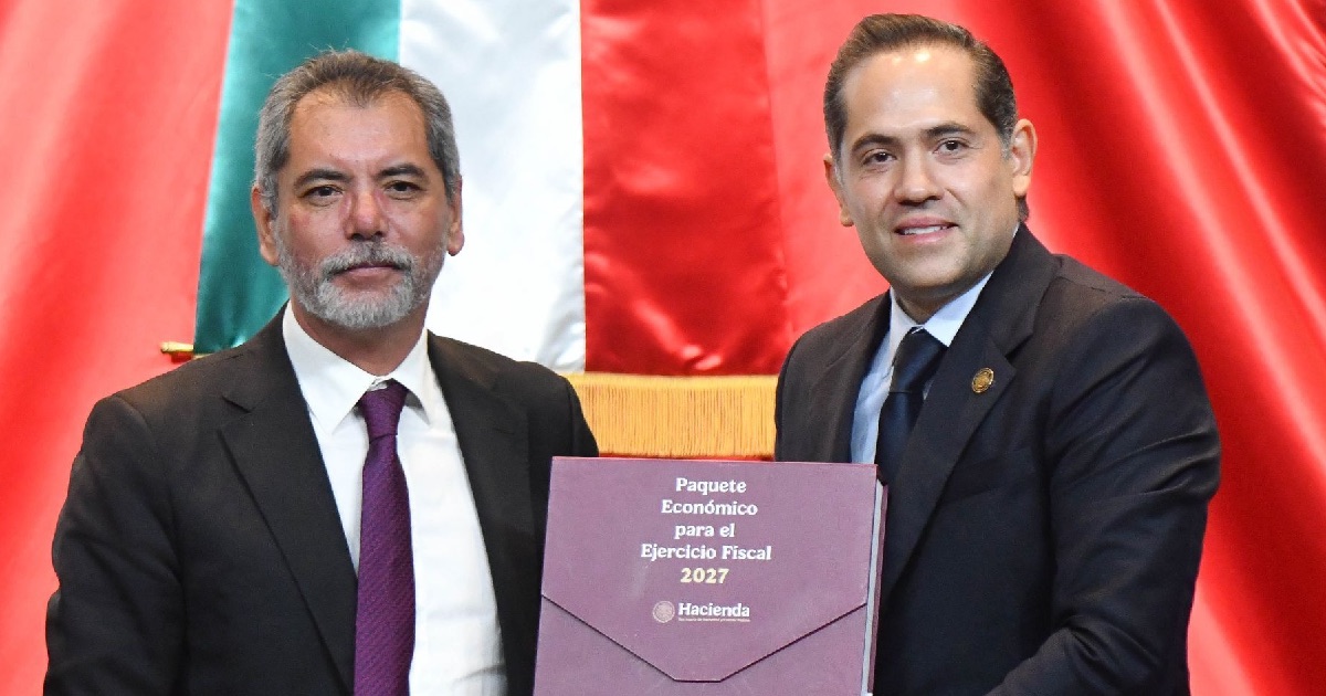 entrega del paquete económico 2027 a la Mesa Directiva 