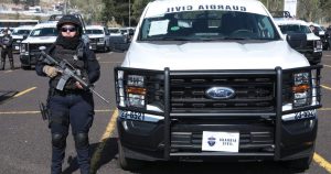 Patrullas nuevas entregadas a la policías de Michoacán