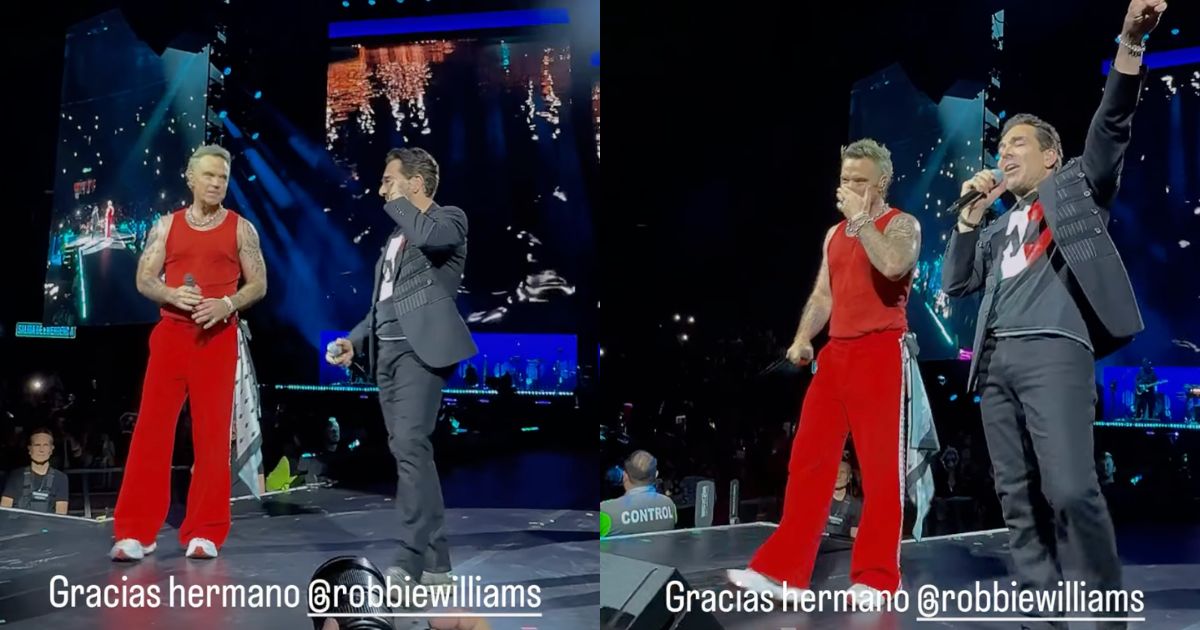 Robbie Williams y Omar Chaparro