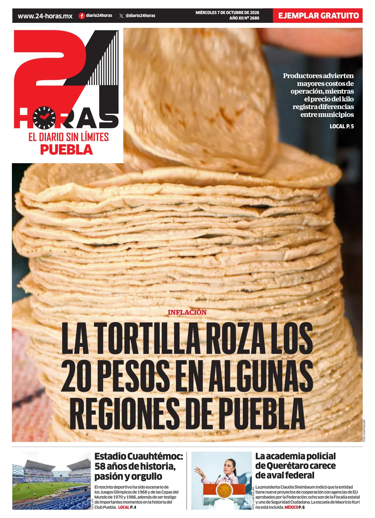 Portada de la edición Puebla